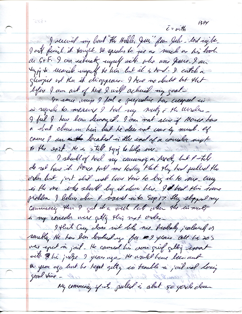 Dr John WorldPeace 2008 Prison Journal